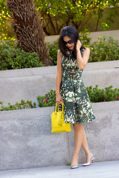 h&m tropical dress